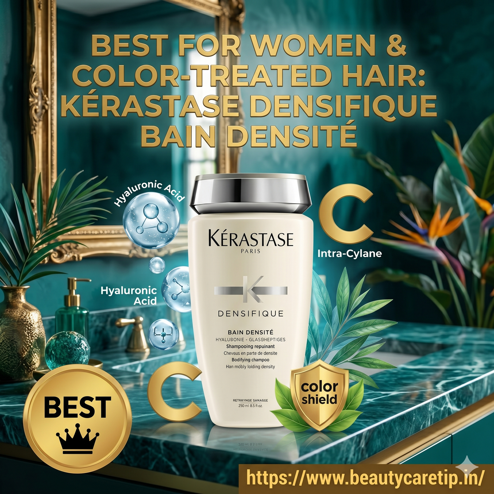 Kérastase Densifique Bain Densité shampoo bottle.