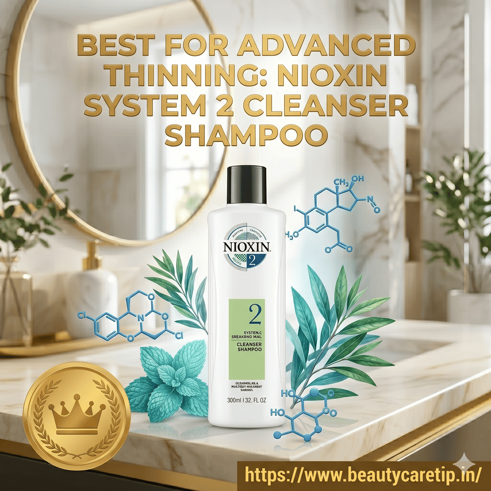 Nioxin System 2 Cleanser shampoo bottle